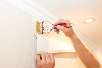 Pose de papier peint à Ouvans — revêtements muraux et toiles de verre